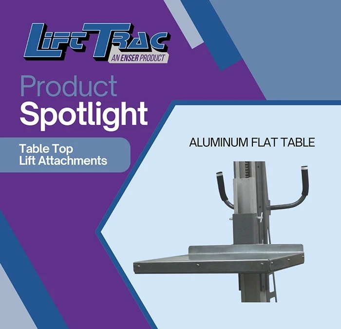 Product Spotlight: LiftTrac Attachments – Tables & Platforms